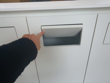 맞춤제작 주문 4구 휴지통 분리함 다용도 수납장