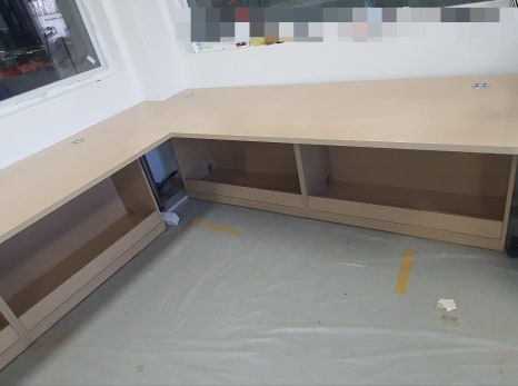 맞춤제작 붙박이 90코너 컴퓨터 책상