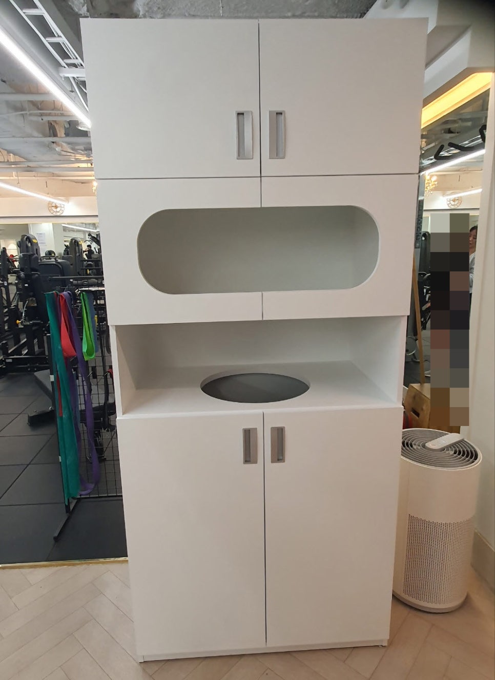 맞춤제작 수건 보관함 및 수거 분리함