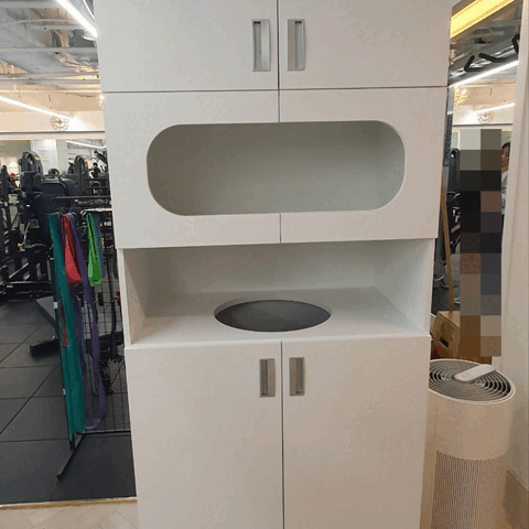 맞춤제작 수건 보관함 및 수거 분리함
