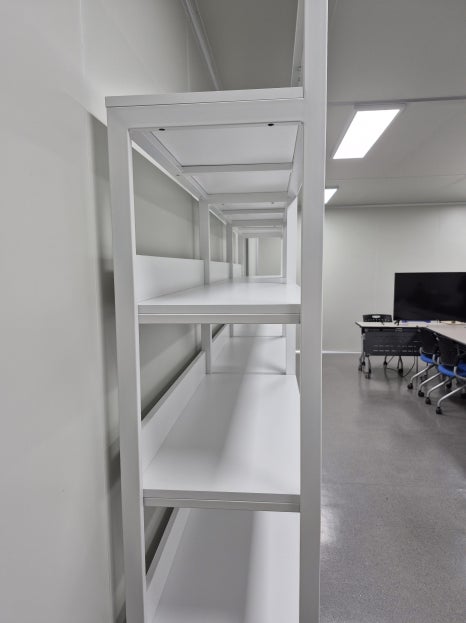 맞춤제작 붙박이 철제복합가구 상품 진열장
