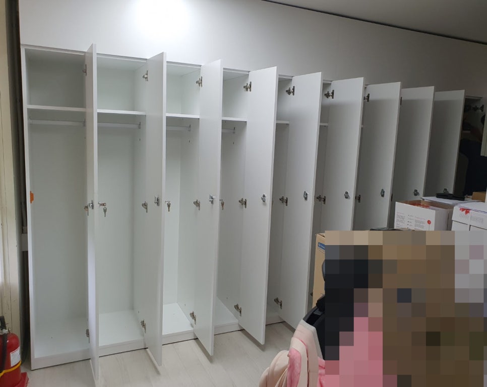맞춤제작 붙박이 개인락카 옷장