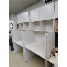 일체형 공간활용 상부 오픈 수납장 & 집중력 극대화 책상