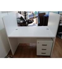 상담 데스크 좌우 칸막이 사무용 이동서랍3단