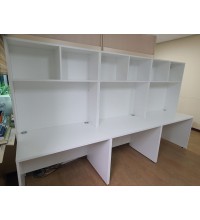 연구실 오픈 수납 공간활용 일체형 책상