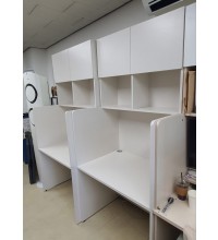 좌우 칸막이 집중력 극대화 공간활용 일체형 책상