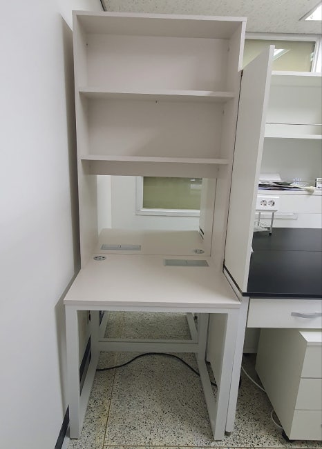 연구실 전용 공간활용 시스템 하부 철제프레임 일체형책상