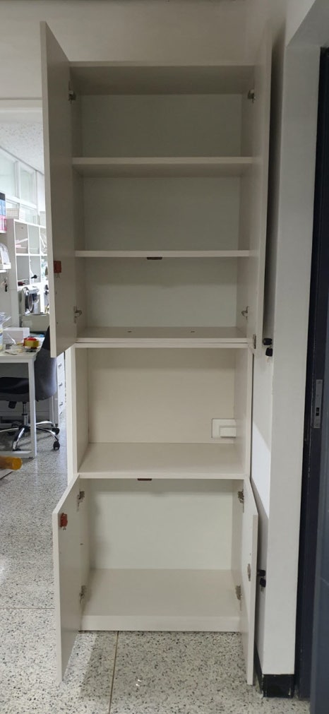 연구실 전용 공간활용 시스템 하부 철제프레임 일체형책상