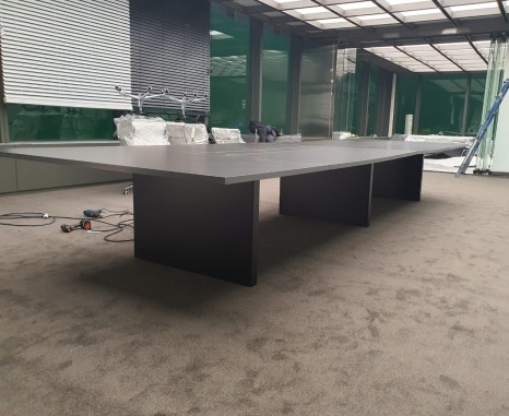 빅사이즈 하부 철제 박스형 대회의실 연결테이블